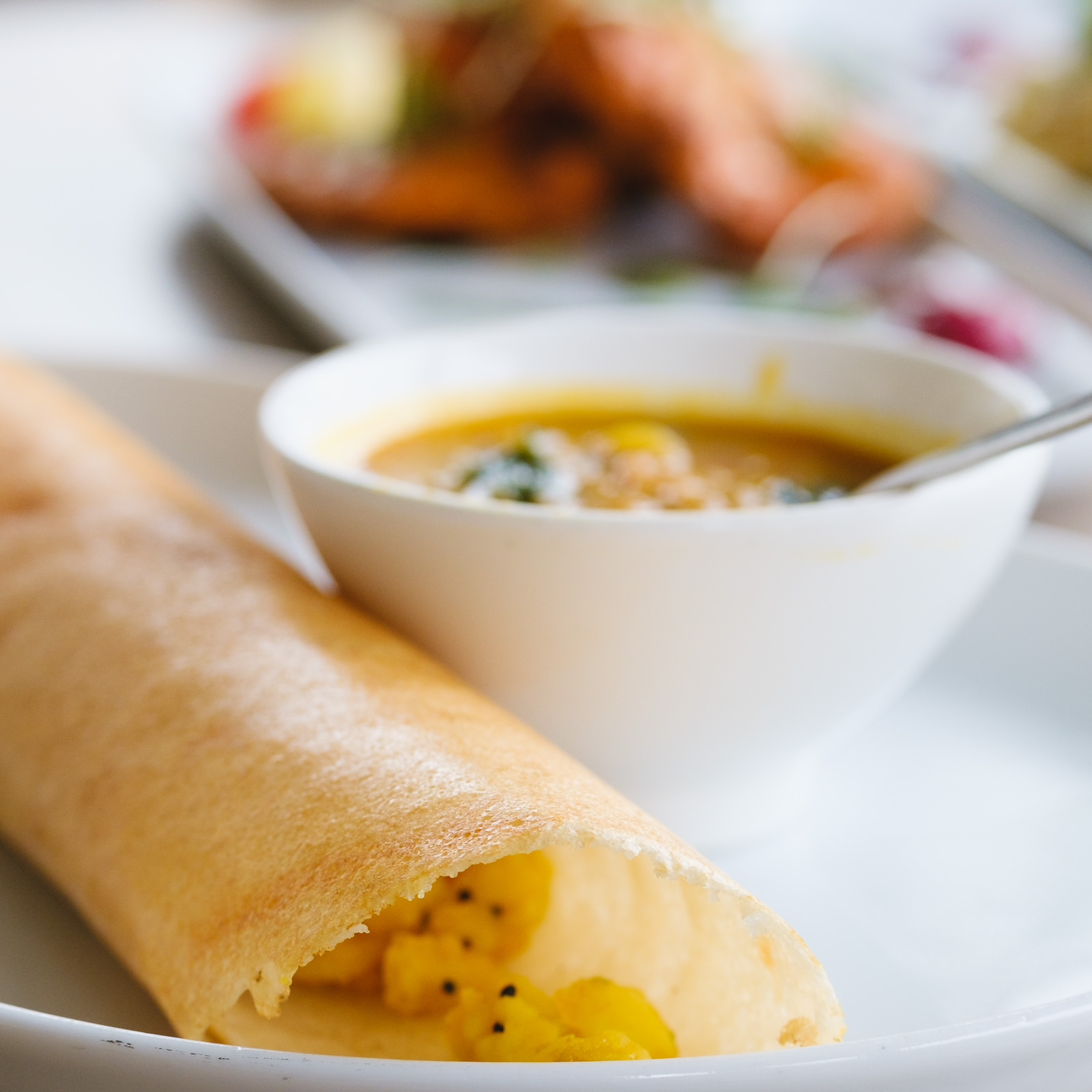 Corporate marketing photography with sample dishes at Mantra Indian Restaurant in Bath