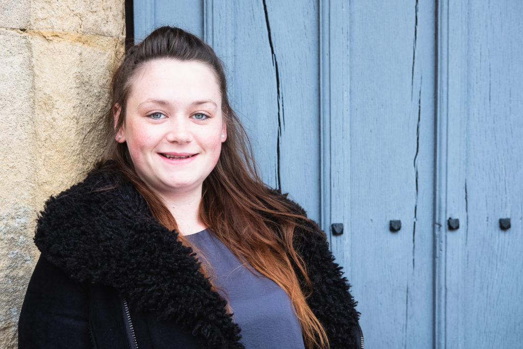 Corporate marketing photography showing student from charity Action on Addiction