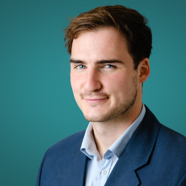 Linked In headshot of young man near Bath