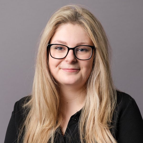 Young woman posing for a headshot