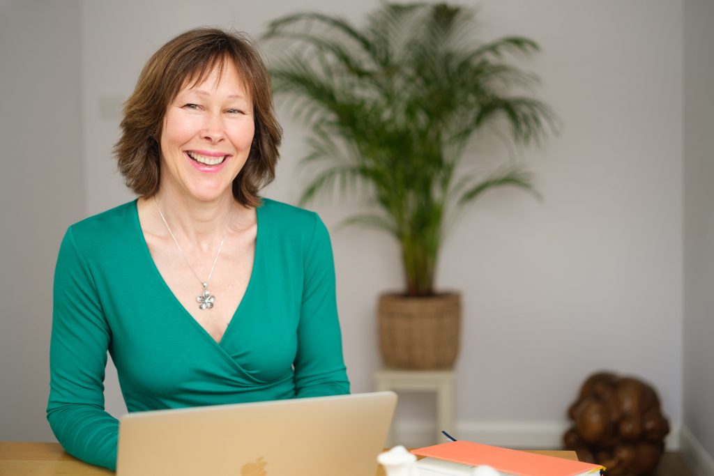 Branding photography with a health and wellbeing specialist in her consultation room