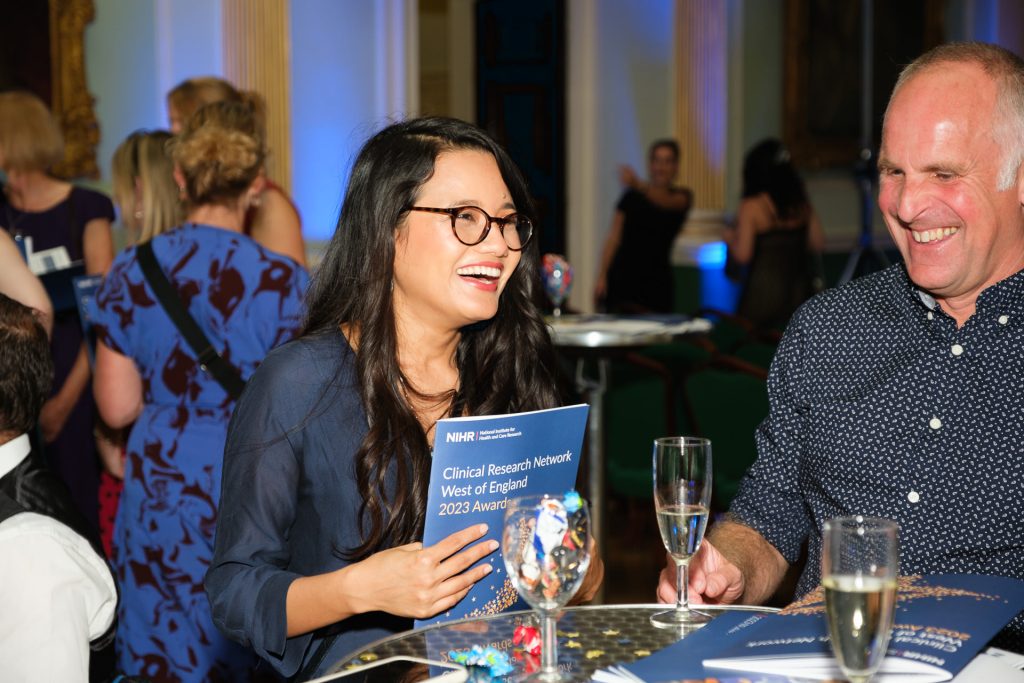 Guest relaxing at the National Institute for Health and Care Research Awards