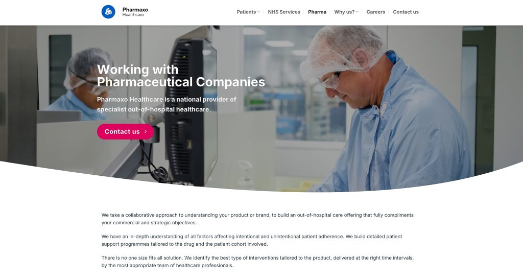 An example of business website photography captured by Nick Cole Photography incorporated into client websites