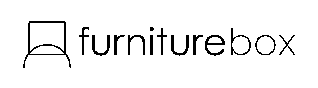 Furniture Box logo in black with text and new icon