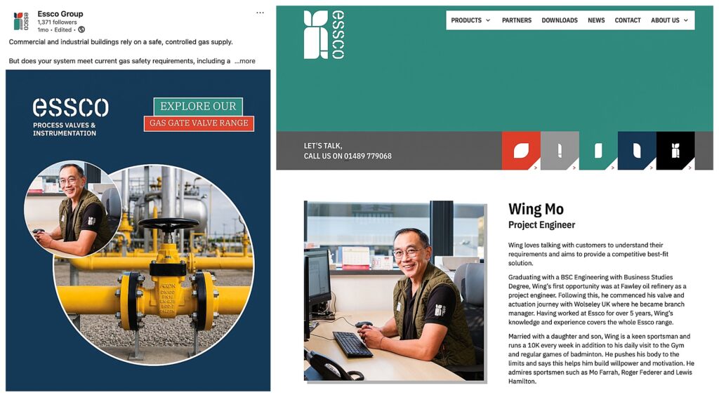 Business photography used for LinkedIn marketing